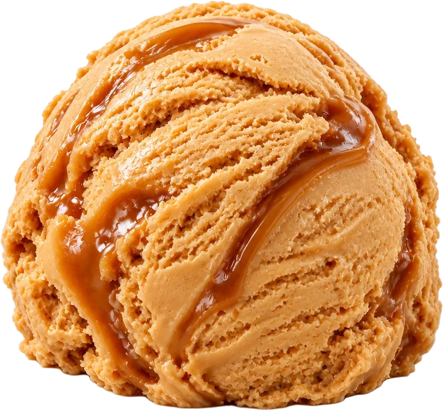 Bocha dulce de leche FISÚ: bocha de helado de dulce de leche